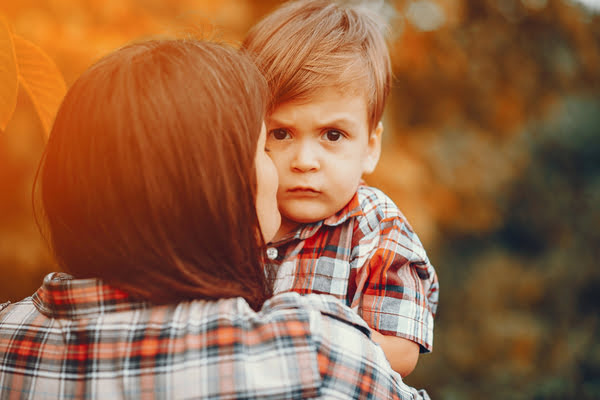 emotionally immature mom scared child